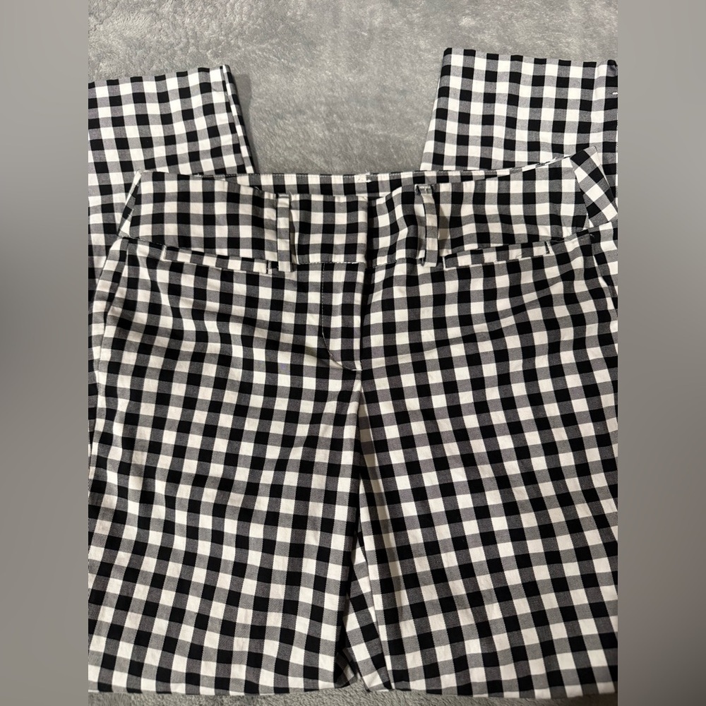 Ann Taylor Factory Black and White Checkered Pants - Picture 2 of 8